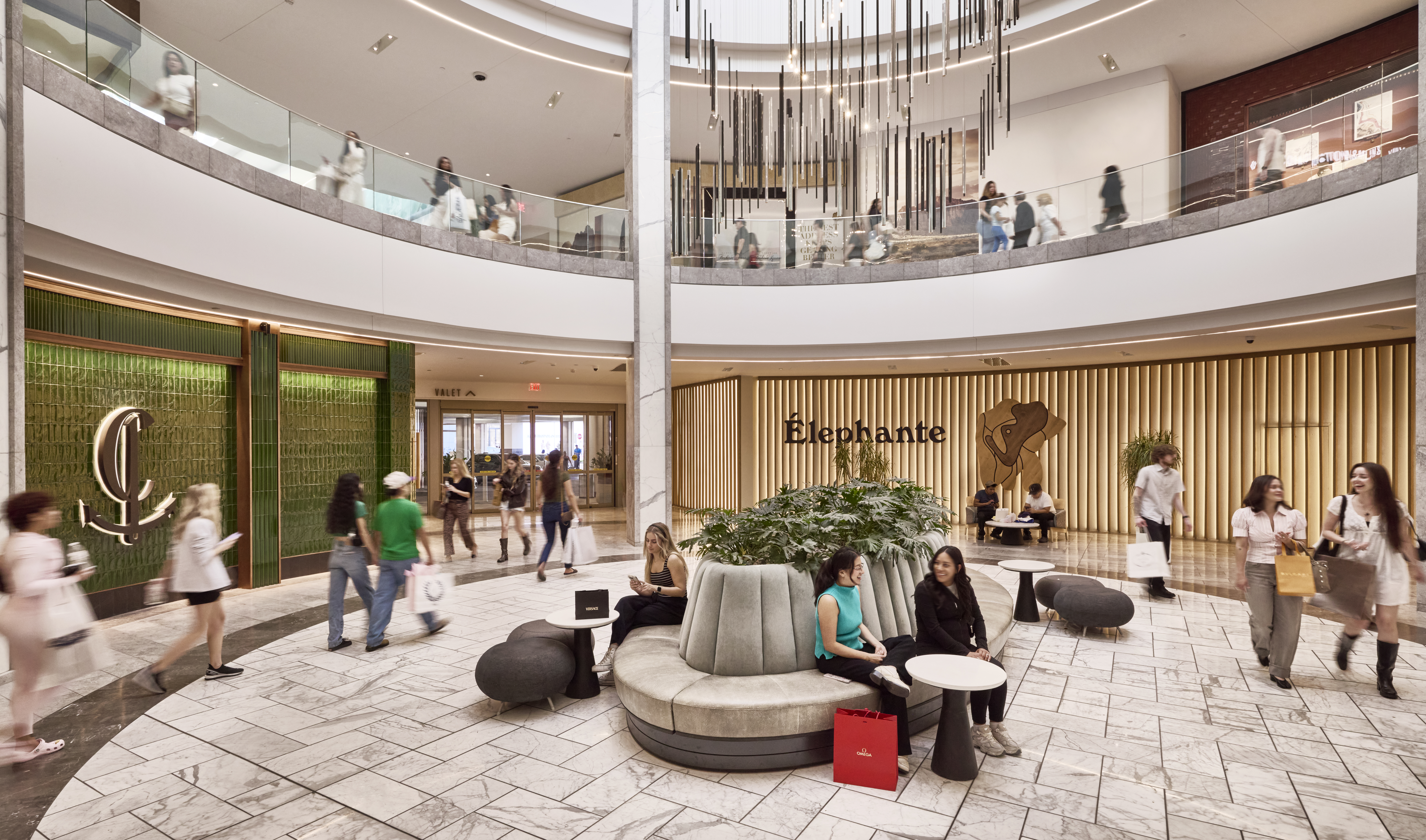 A photo of the new dining rotunda in the redeveloped South Wing.