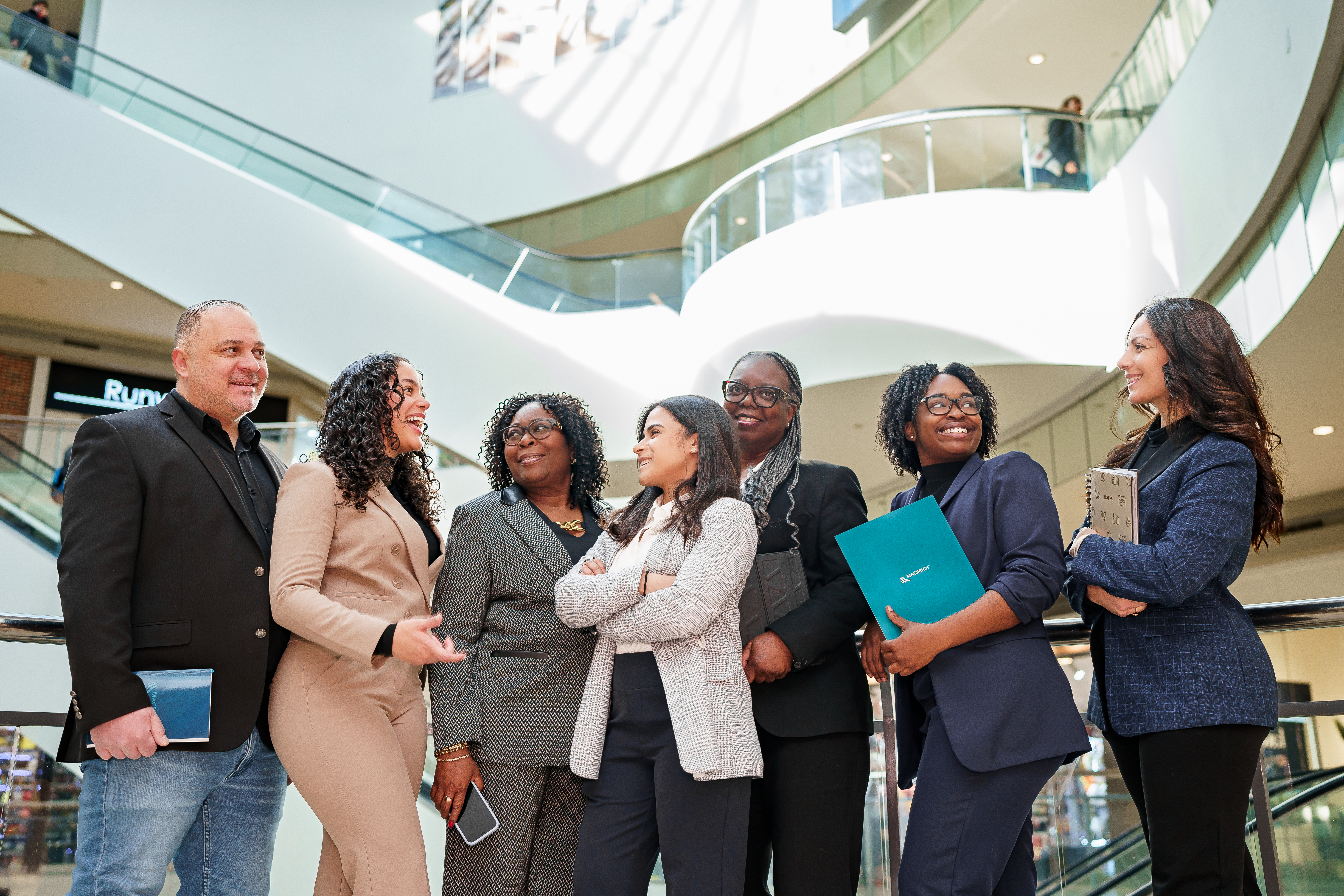 Macerich employees at Queens Center.