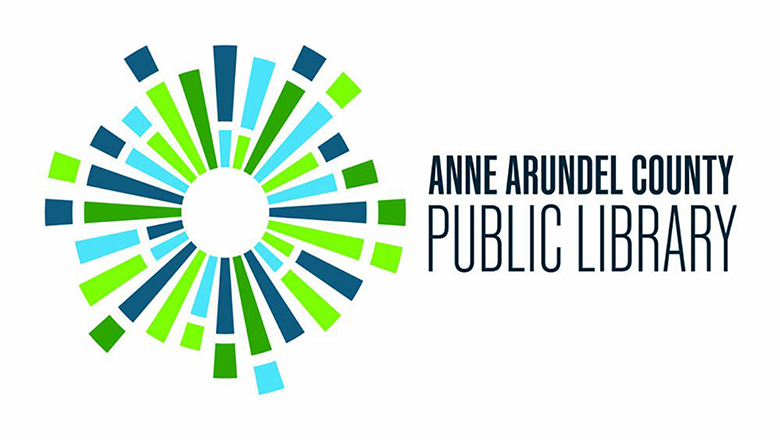 colorful sun bursing logo for the anne arundel country public library