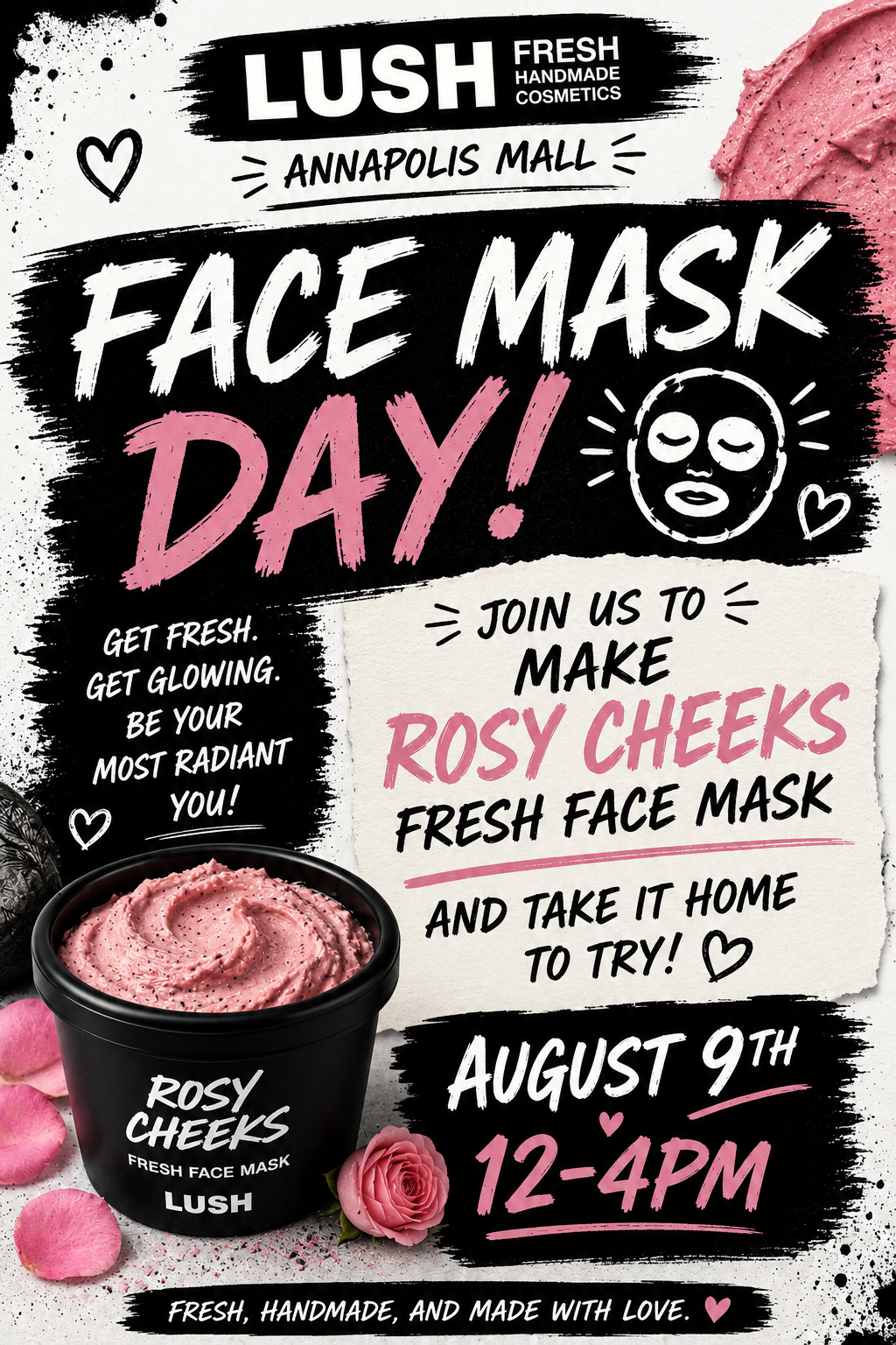 face mask flyer for lush 