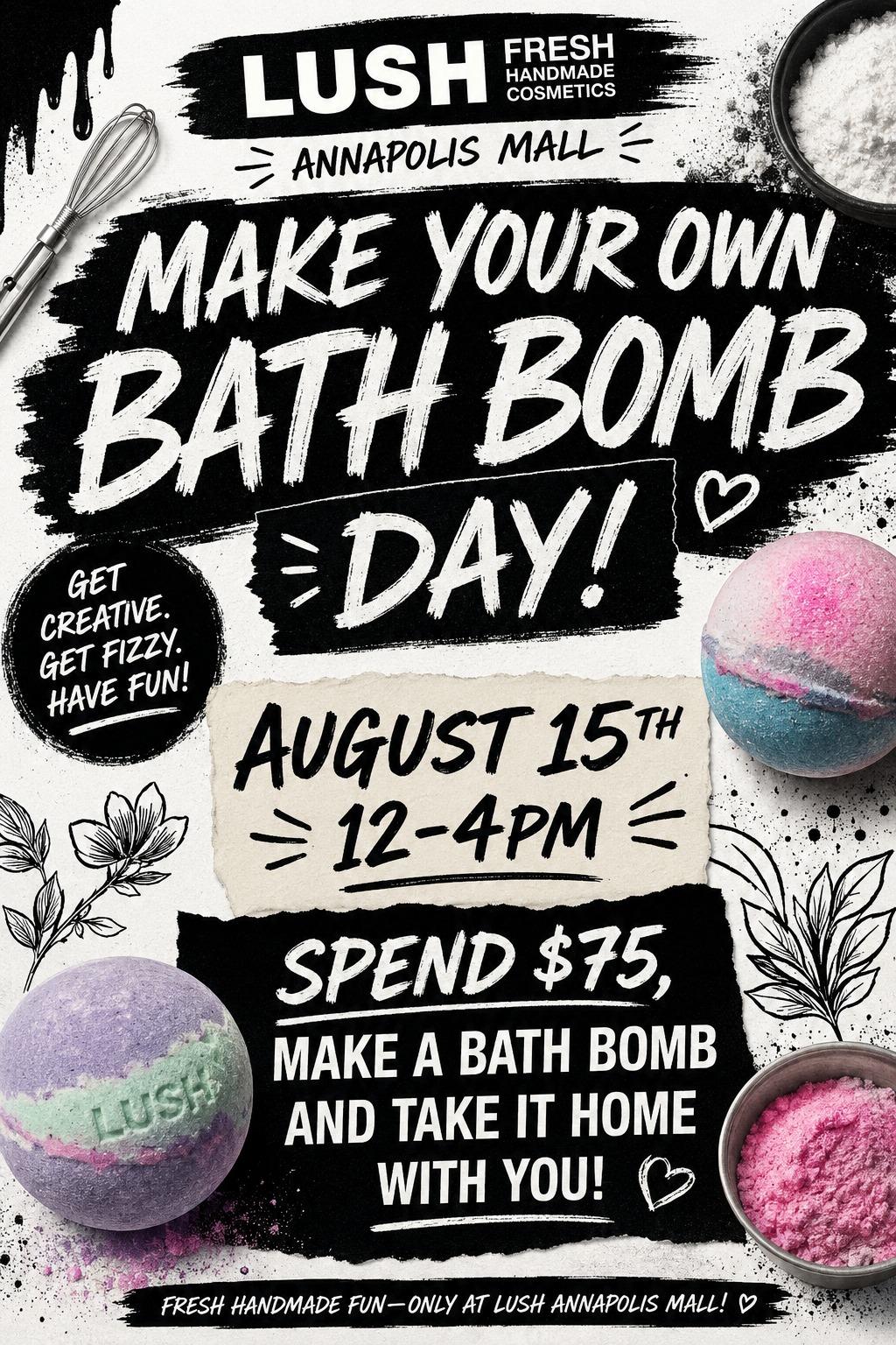 Create your own bath bomb