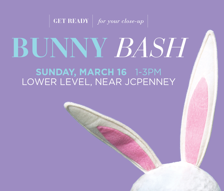 bunny bash sunday march 16 1-3 PM lower level near JCPenney