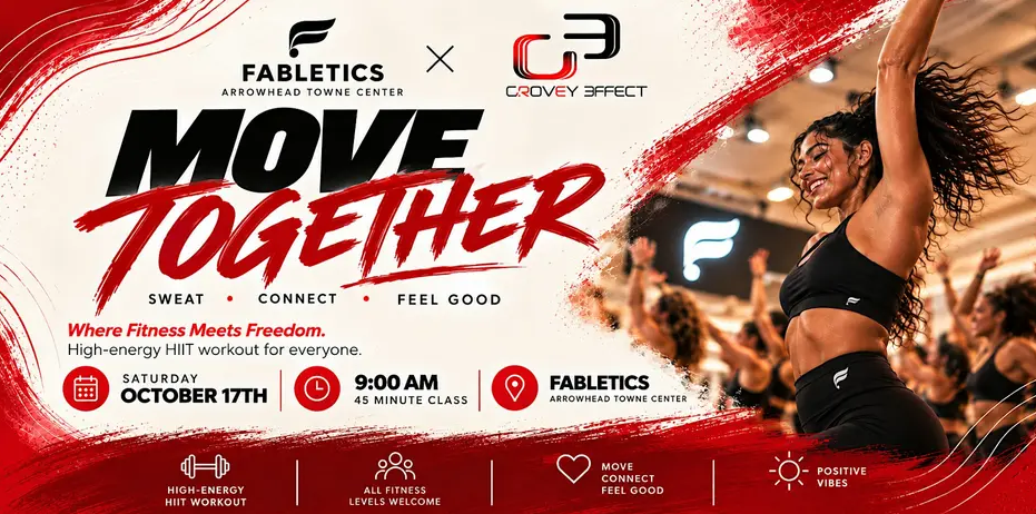 workout flyer with event info 