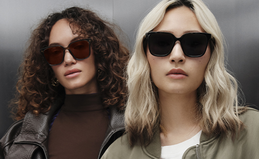two female models wearing sunglasses