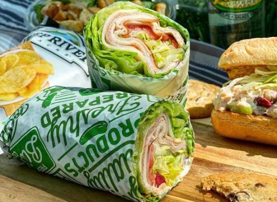 sandwiches with chips in background 