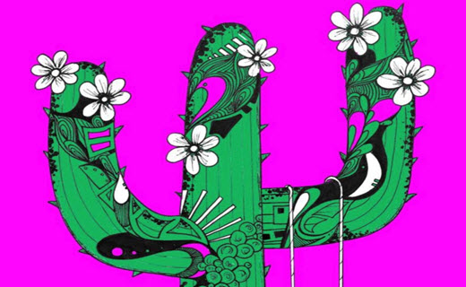 Kelsey Montague Saguaro Mural