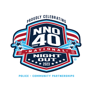 Proudly Celebrating NNO 40 Years; National Night Out 2023; Police * Community Partnerships.