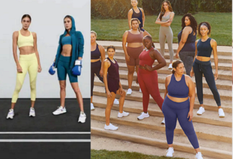 Woman of all shapes and sizes getting ready to work out.