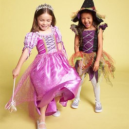 Children getting ready to trick or treat!
