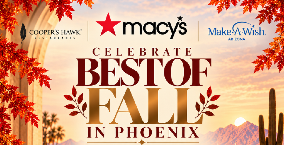 image of the desert in fall with sponsor logos and title of the event 