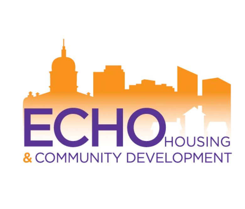 Promotional graphic for Eastland Mall celebrating Echo Housing & Community Development as Eastland Malls Nonprofit of the Month for October. 