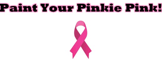 Paint your Pinkie Pink
Breast cancer awareness ribbon