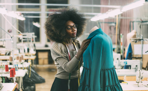 Designer Student stitching garment 