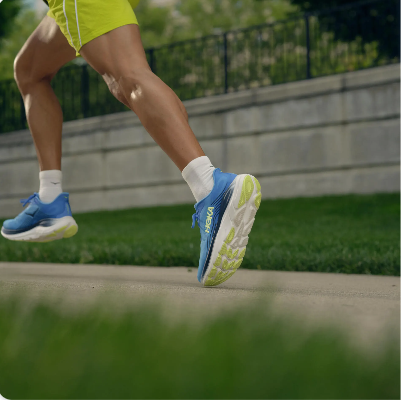 Man running outside