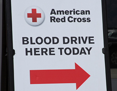 American Red Cross blood drive her today. 