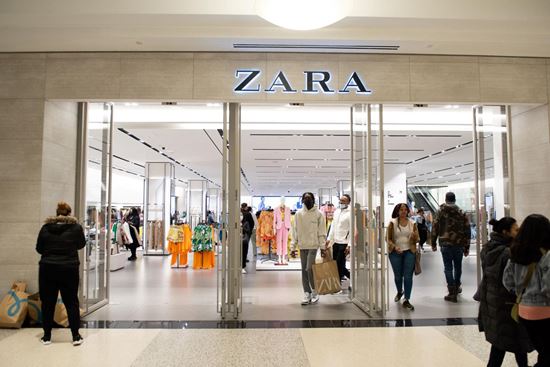 Zara store entrance 