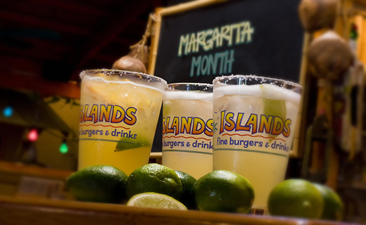 $2 off Margaritas at Islands Restaurants during the month of May.