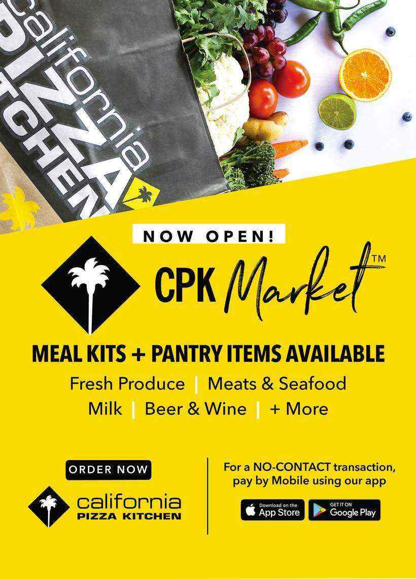 Lakewood Center Events California Pizza Kitchen Meal Kits Pantry Items Available