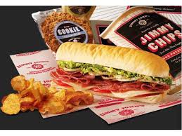 Jimmy John's sandwich, chips, cookie