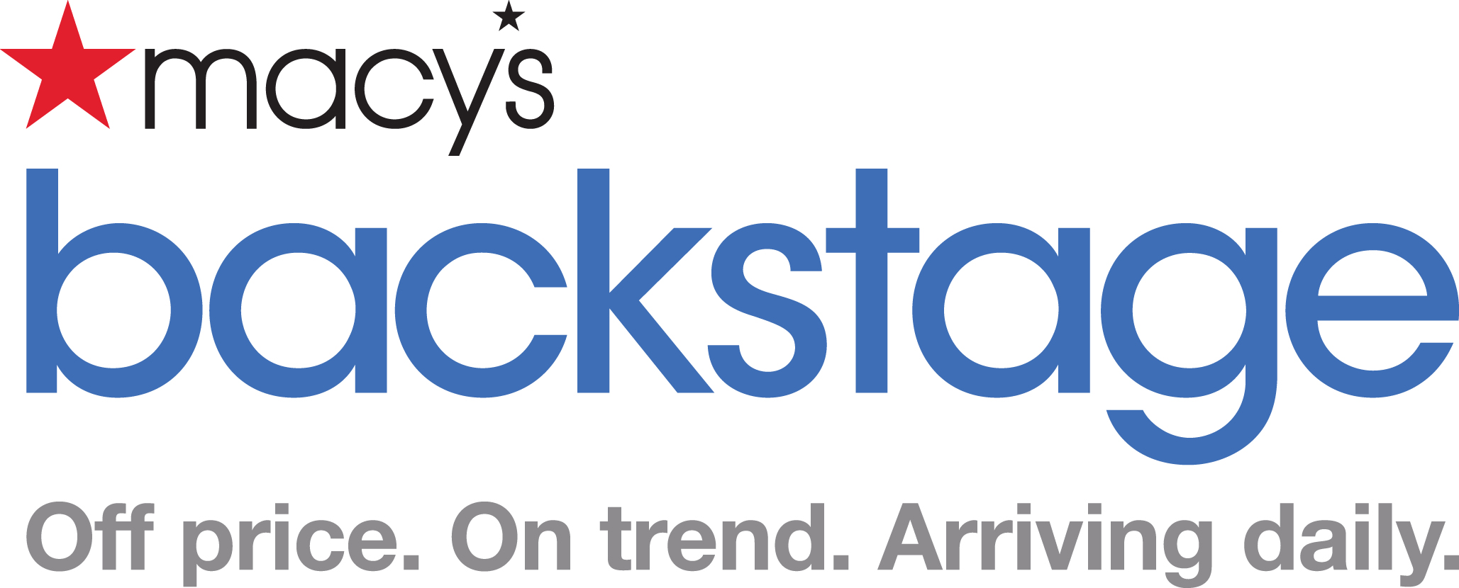 Macy's backstage logo