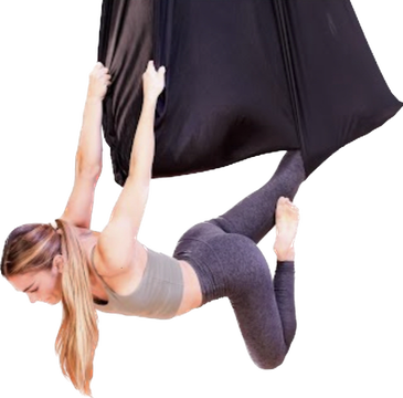 woman doing aerial arts