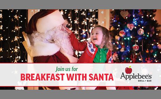 Join us for Breakfast with Santa. Applebee's Grill + Bar