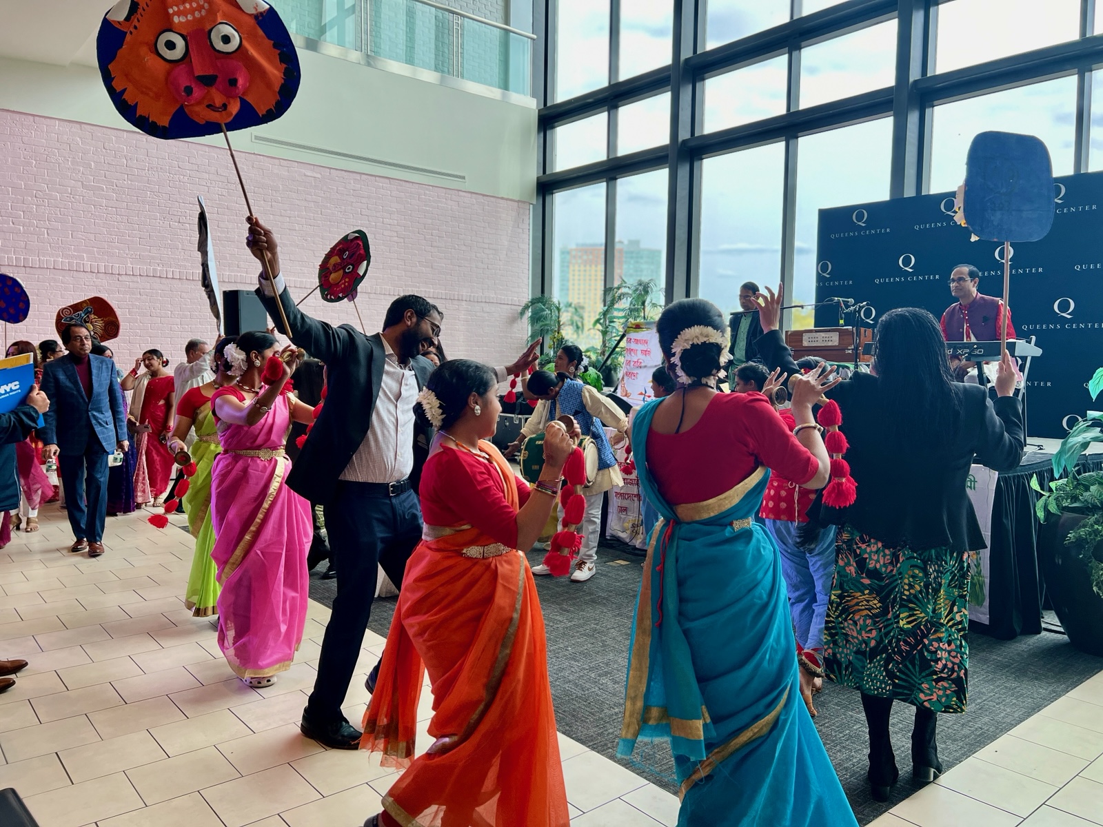  Bangledesh Institute of Performing Arts dancing to celebrate Bengali New Year