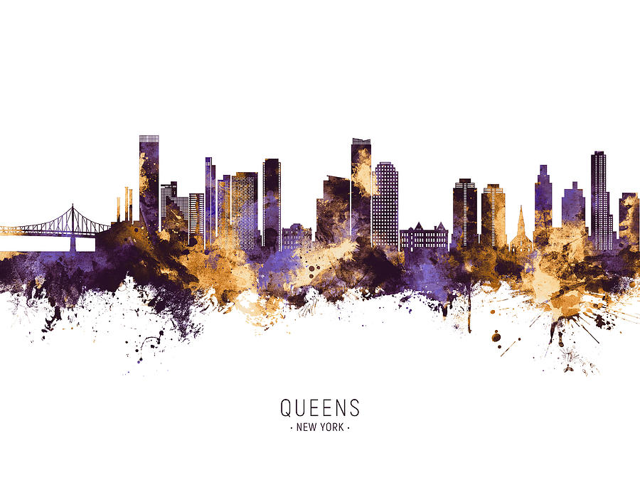 The Queens skyline silhouette 