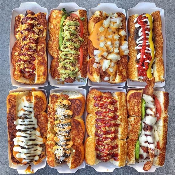 Eight Assorted HotDogs in ToGo Containers