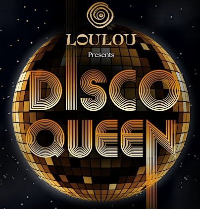 Disco ball with 'Disco Queen' copy