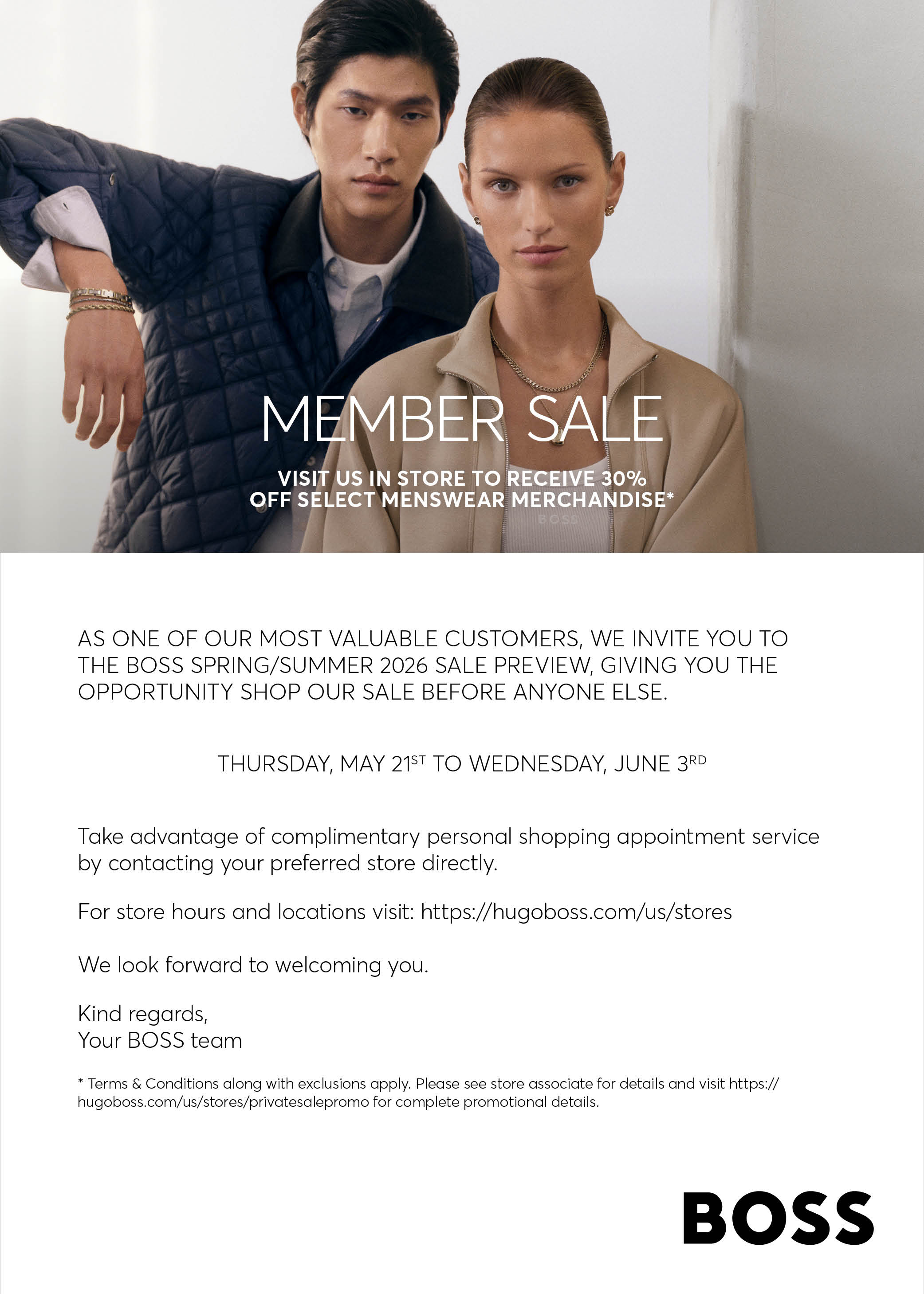 man and women is boss outfits standing side by side 