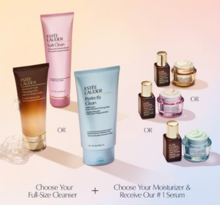 different bottles of Estee Lauder Summer gift with purchase