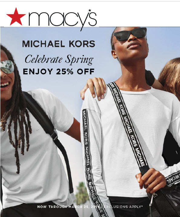 25% Off Michael Kors