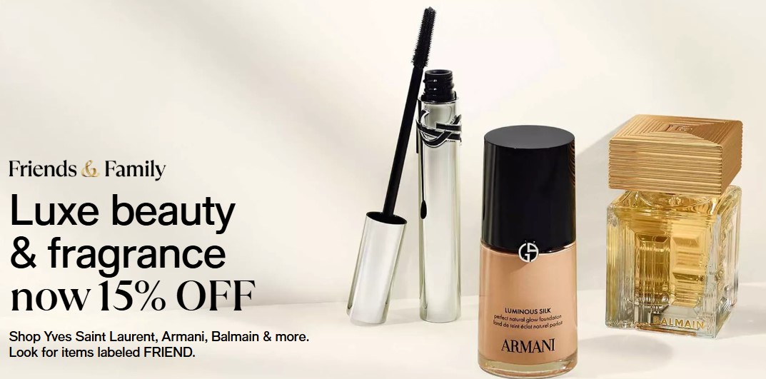 mascara, foundation, and perfume. 