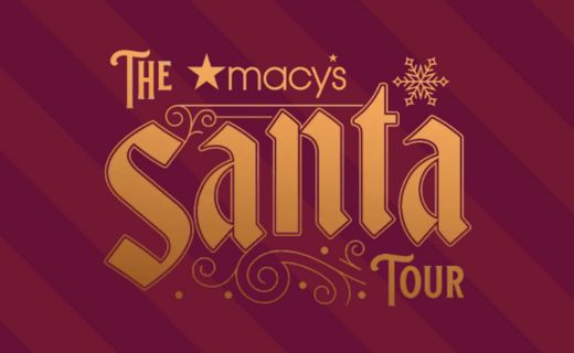 the macy's santa tour logo