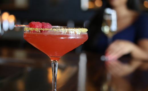 Raspberry martini