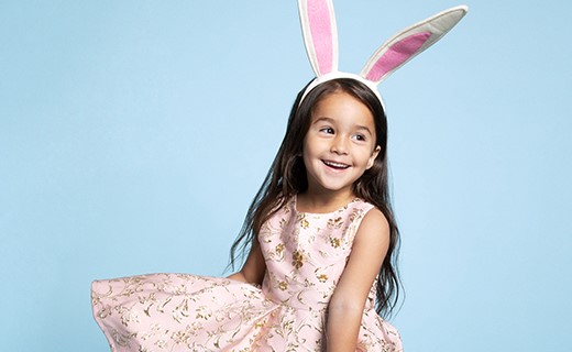 girl in pink dress