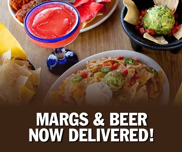 Margs & Beer now delivered. Chips, salsa and guacamole.
