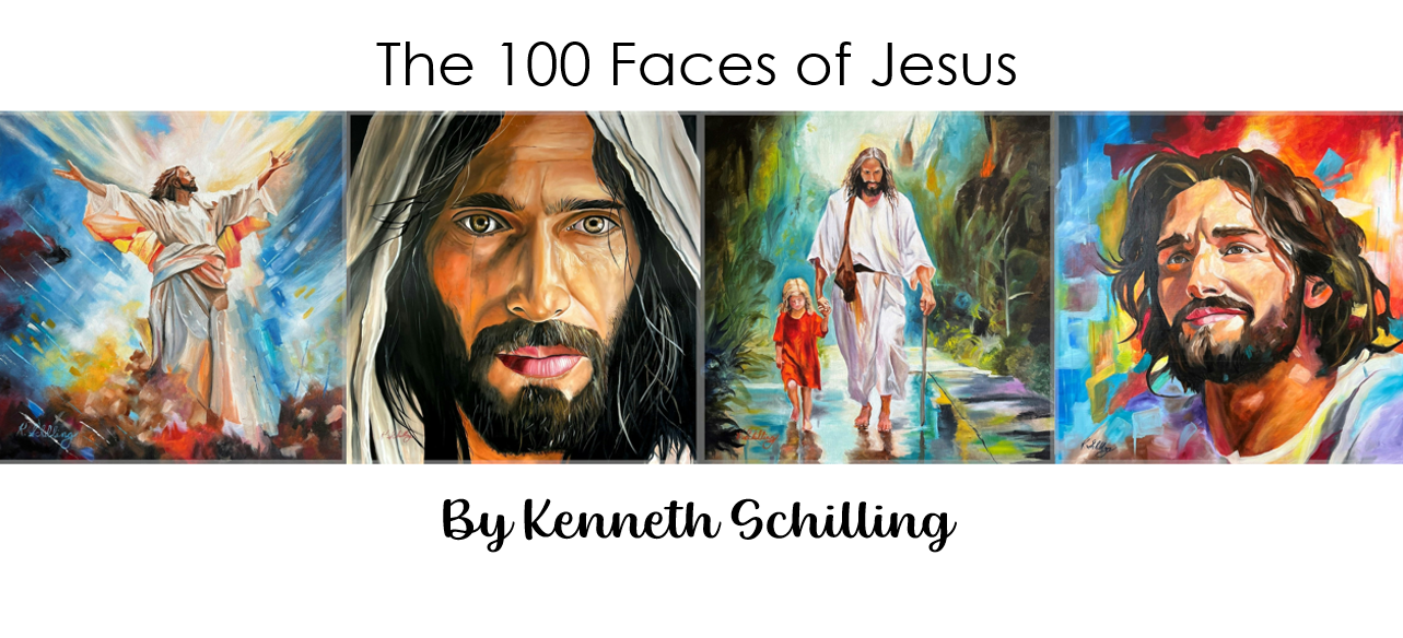 "The 100 Faces of Jesus." by Kenneth Schilling 