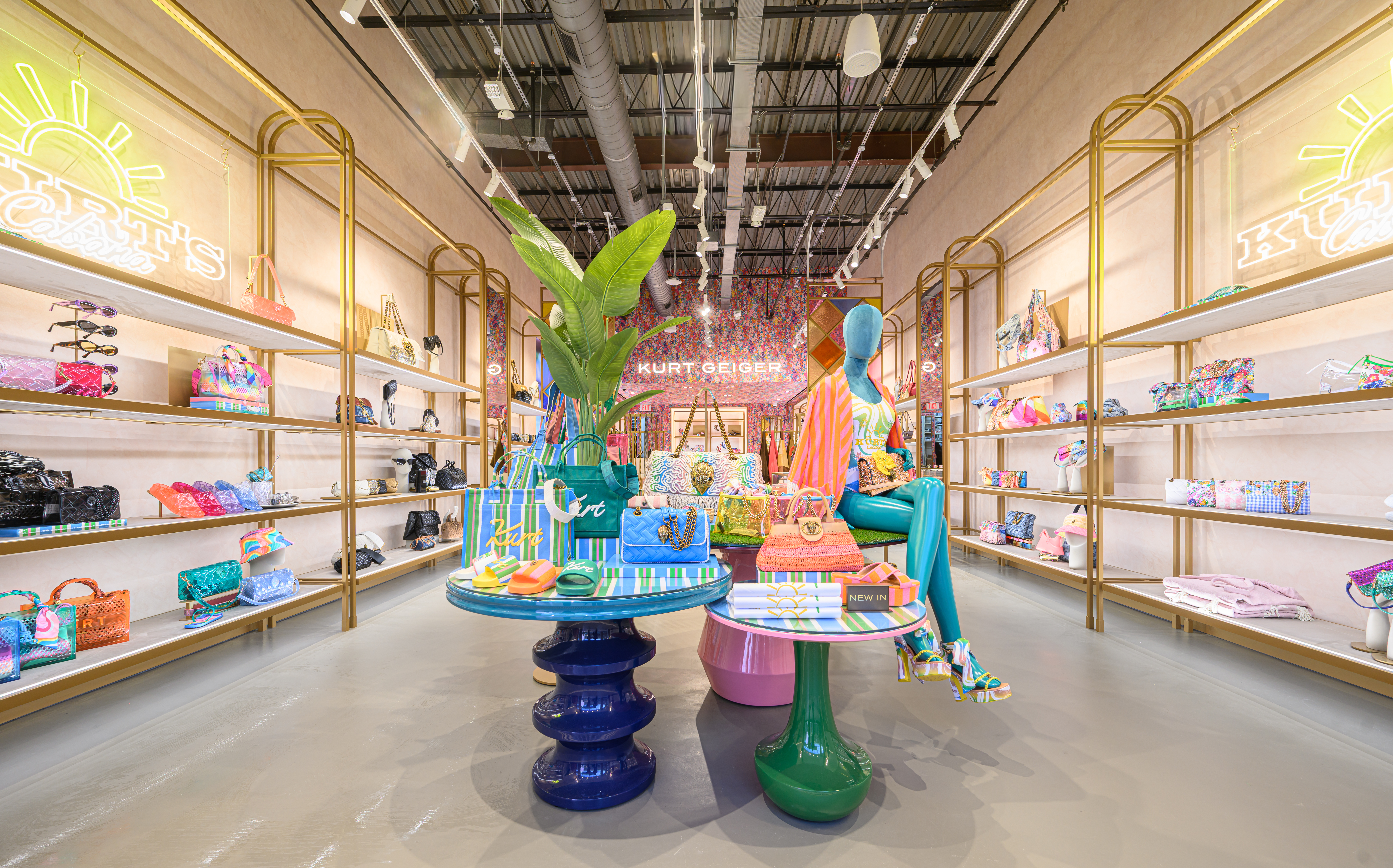 inside of kurt geiger store