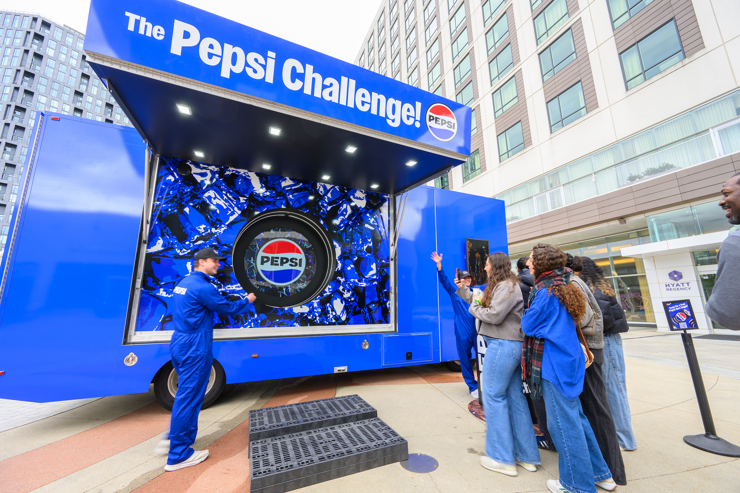 pepsi truck on penfed plaza 