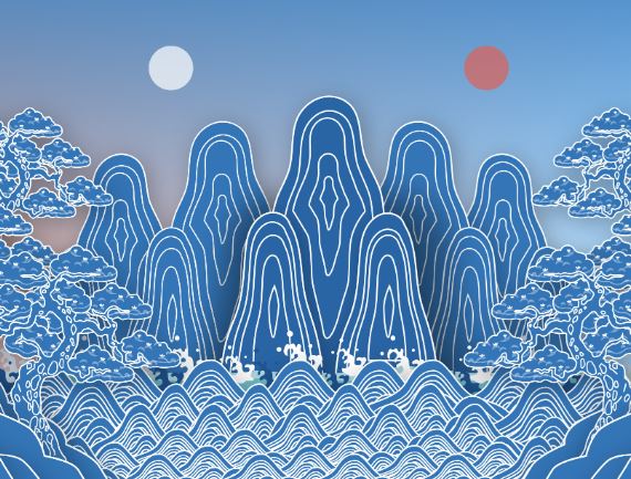 abstract wave art image 