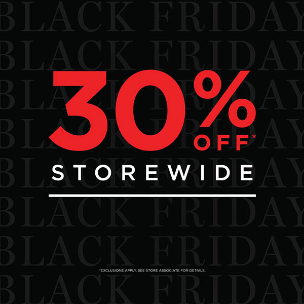 A black image with 30% off in bold red letters