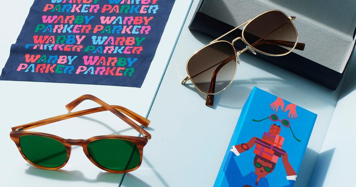 Warby Parker frames and gift cards