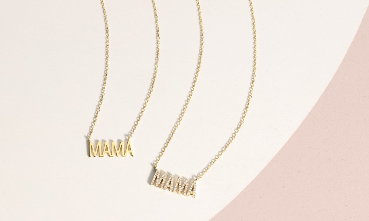 Diamond Pavé Mama necklaces from Gorjana's 