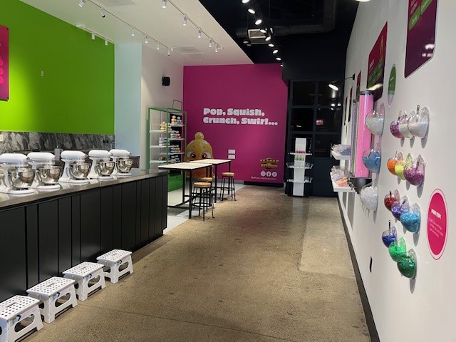 The interior of the new Slime Kitchen store