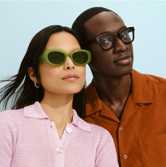 Warby Parker frames from their summer collection