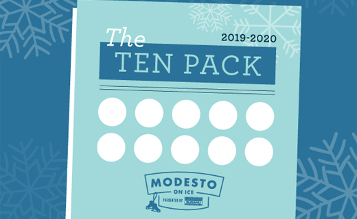modesto on ice ten pack graphic