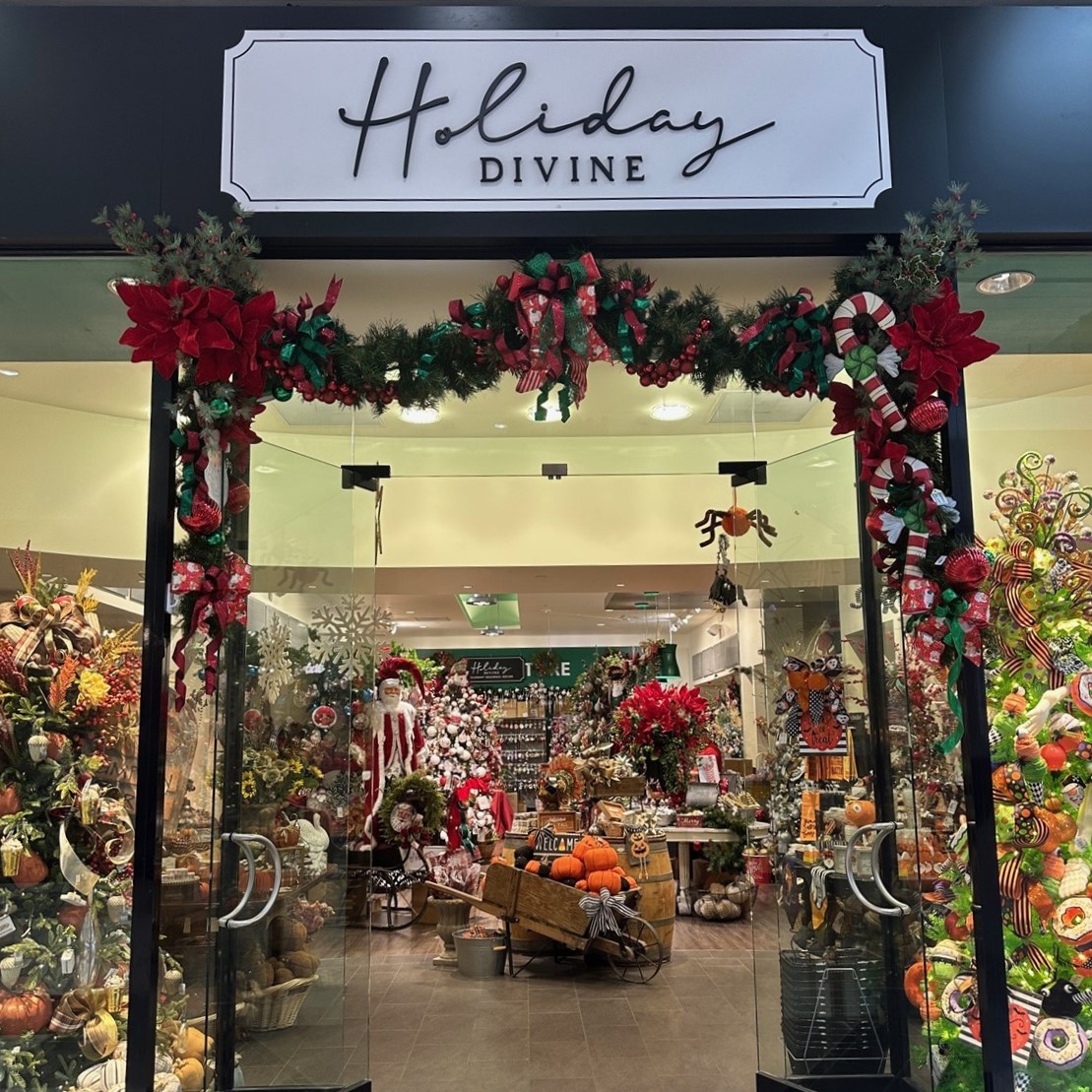 Holiday Divine festive storefront