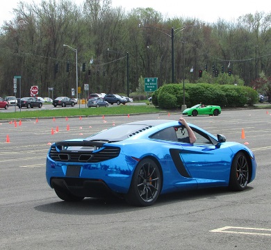 blue ferrari